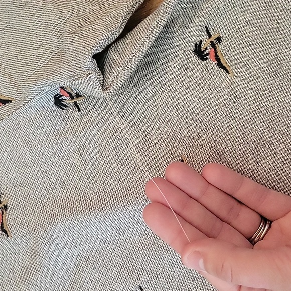 NWOT Mens Superdry AOP Embroidered Palm Tee Pullover Sweater Sweatshirt XL - Picture 7 of 10